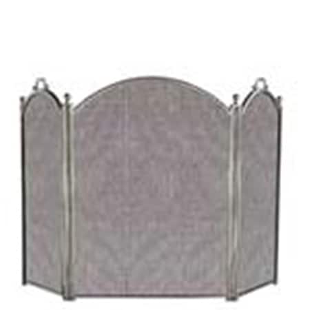 Blueprints 3 Fold Screen - Satin Pewter - 52in. W x 34in. H BL3263985